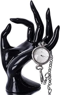 Hand Form Ring Holder Jewelry Display Organization Rack Bracelet Ring Watch Stand Support Aesthetic Y2k Room Decor (Black)