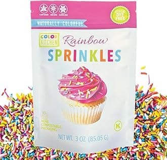 COLOR KITCHEN Rainbow Sprinkles From Nature Rainbow Sprinkles 1 25 oz 35 44 g