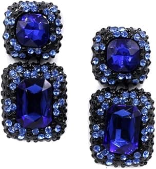 YouBella Fashion Jewellery Ear Rings Drop and Dangler Earings Crystal Earrings for Girls and Women