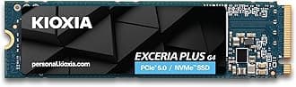 KIOXIA EXCERIA Plus G4 NVMe SSD 1TB Internal SSD, PCIe Gen5 x4, Read 10,000MB/s, Write 7,900MB/s, PCIe 4.0 Backward Compatible, for Gaming, Decops and Laptops, Black Blue
