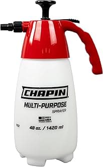 Chapin 1002 48-Oz Made in USA Heavy-Duty Multi-Purpose Sprayer, for Spraying Plants, Flowers, Weeds and Cleaning, Red/White