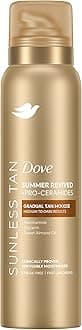 Dove Summer Revived Medium to Dark Gradual Tan Mousse fast-absorbing self tanning for a natural-looking, streak-free tan and 48h visibly moisturised skin 150 ml