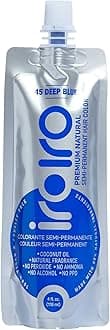 IROIRO Premium Natural Semi-Permanent Hair Color 45 Deep Blue (4oz)