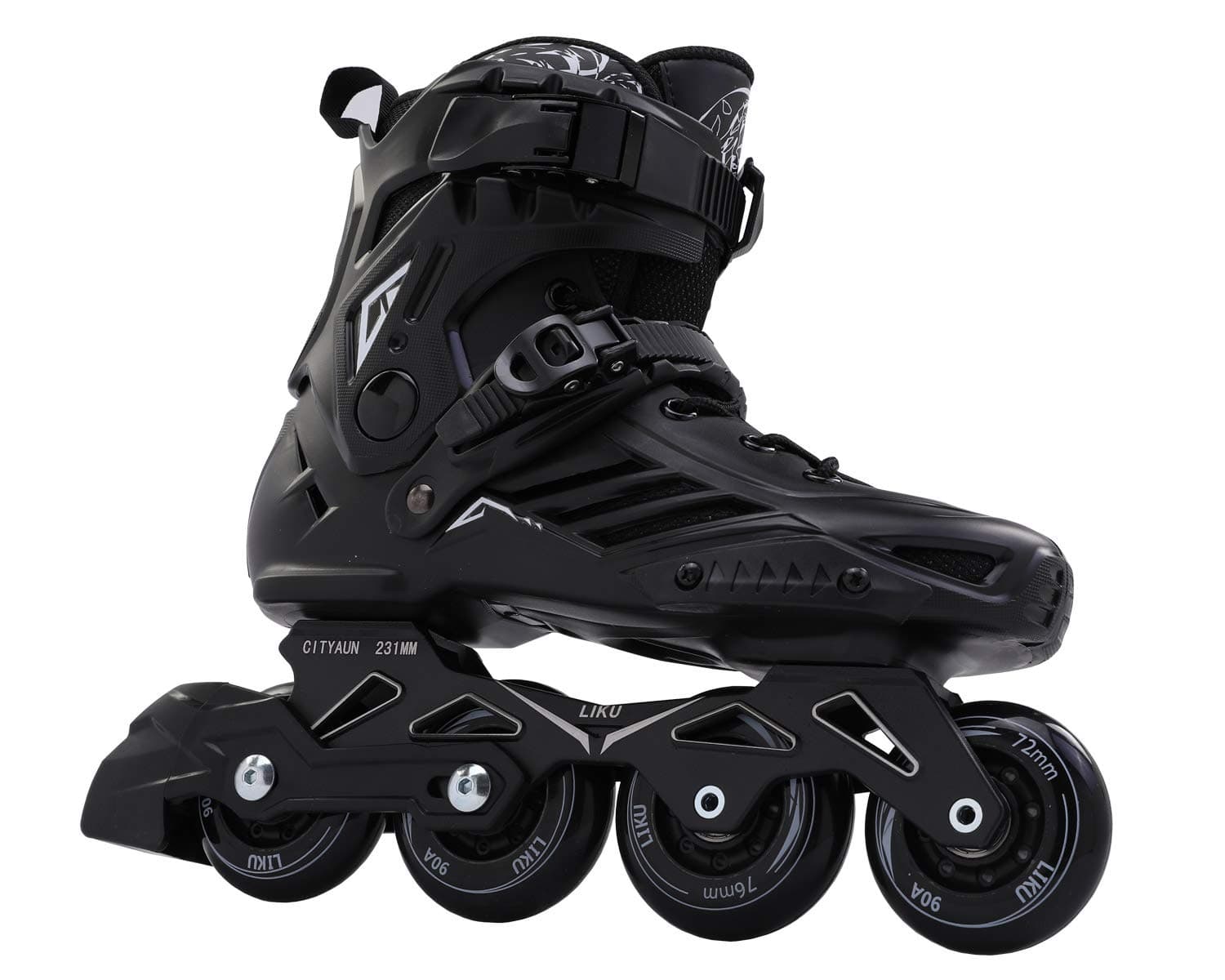 Black Professional Inline Skates Unisex