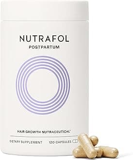 Postpartum Hair Growth Supplements, Clinically Tested for Visibly Thicker Hair and Less Shedding, Breastfeeding-friendly - 1 Month Supply