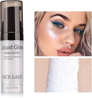 Liquid Pearl Highlighter Makeup Shimmer and Shine Ultra-Smooth Radiant Illuminator For Face Cheekbone Body Glow Bronzer Glitter Illuminating Highlighters Makeups, 0.2Fl Oz