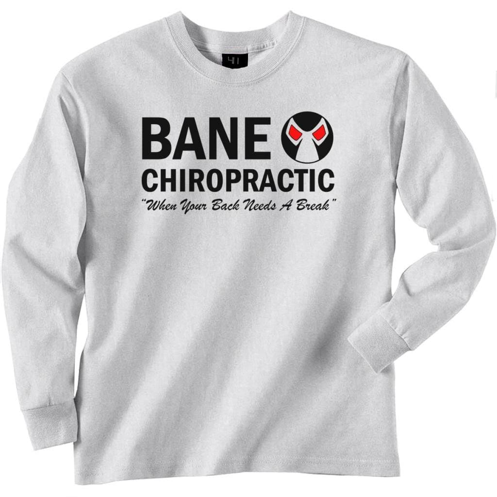 Bane Chiropractic Longsleeve Tee, Style 02 (Ash) Large [P
