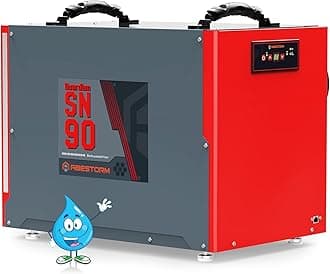 Abestorm 198 Pint Commercial Dehumidifier for Crawlspace, Basement, Large Space up to 2,600 Sq Ft, Industry Water Damage Unit, Auto Defrost, Compact