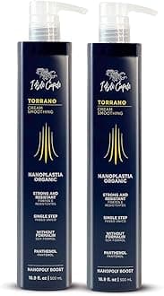 I Belli Capelli Torrano Cream Keratin Hair Treatment Straightening in 1 Step, Formaldehyde Free-Nanoplastia Para Alisar Cabello, Keratina Organica Sin Formol Para Alisar el Pelo (2-Pack - 500ml each)