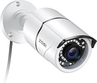 ZOSI 2MP 1080p Security Camera,4-in-1 TVI/CVI/AHD/CVBS Surveillance Bullet Camera Indoor Outdoor,Night Vision,Work for 960H,720P,1080P analog CCTV DVR