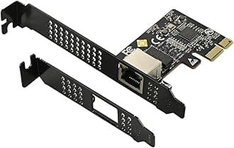 IO CREST 5.0GB PCIe Network Card – PCIe to 5.0 Gigabit Ethernet Network Card, Supports Windows 11/10/8.1/8/7, Win Server 2022/2019/2016, Linux