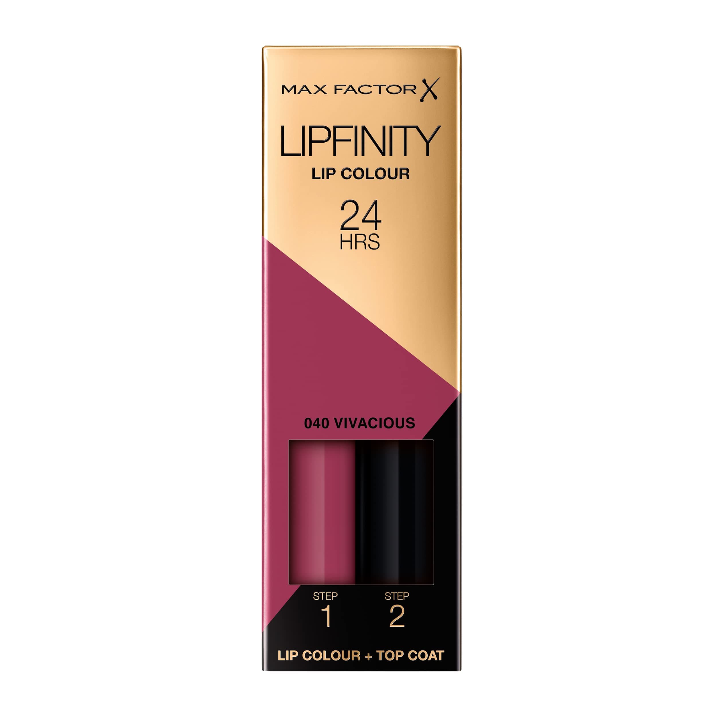 Lipfinity Vivacious, Long-Lasting, Two Step Lipstick, Vibrant Colour, Hydrating, Lasts 24 Hrs, Matte Lip Colour With Glossy Top Coat, 4.2g