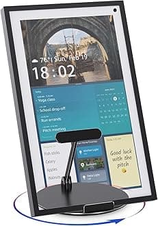 Swivel and Tilt Stand for Show 15 (1st, 2nd Gen), Show 21, and Ipads/Tablets, Made of Heavy-Duty Aluminum, Device Sit On It Without Mounting (Black)