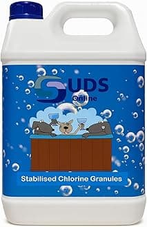Stabilised Chlorine Granules 5KG – Long-Lasting Pool & Spa Sanitiser – Chlorine Treatment for Swimming Pools, Hot Tubs & Spas
