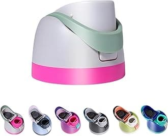 Replacement Lid for Owala Freesip, One Button Top Replacement, Leakproof BPA-Free Water Bottle Cap Replacement Compatible with Owala 24oz 32oz 40oz 16oz (Pink Green)