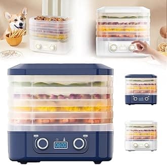 Food Freeze Dryer Machine with 5 Trays for Home, 2025 Upgrade Digital Adjustable Timer & Temperature Control, Ideal for Fruits, Meat, Vegetables, Candy & Snacks (Blue)