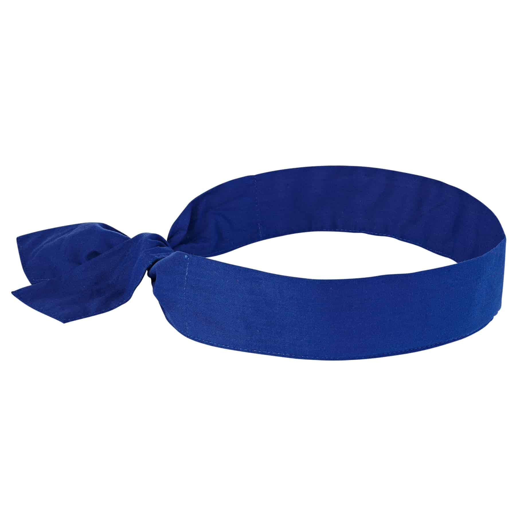 Chill-Its 6700 Evaporative Cooling Bandana, Tie, Solid Blue