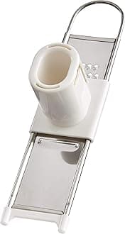 Fante's 45845 Harold Import Co. Garlic Slicer Grater, Stainless Steel, White/Silver