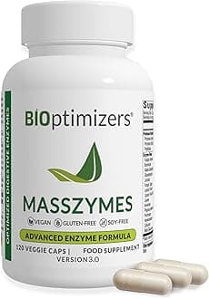 – MassZymes | Digestive Enzyme Supplement for Better Absorption | Stomach Bloating Relief, Constipation, and Gas for Men & Women | Contains Lipase, Amylase & Bromelain | 120 Capsules