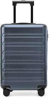 NINETYGO Medium Checked Luggage 24 Inch, Checking In Luggage with Smooth Double Spinner Wheels, Hard Shell PC+ABS Suitcase, Lightweight Travel Luggage, TSA Approved (Grey, Andes)