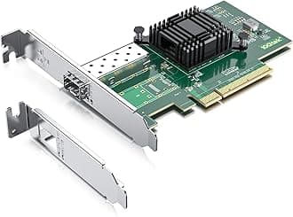 10GbE PCIE Network Card for Intel X520-DA1, 82599EN Chip, Single SFP+ Ports, 10Gbit PCI Express x8 LAN Adapter, 10Gb NIC for Windows Server/Linux/VMware