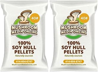 Mushroom Media Online - 100% Soy Hull Mushroom Pellets – Substrate for Mushroom Cultivation, Ideal for Oyster, Shiitake, Lion’s Mane, and More (200 Pounds)