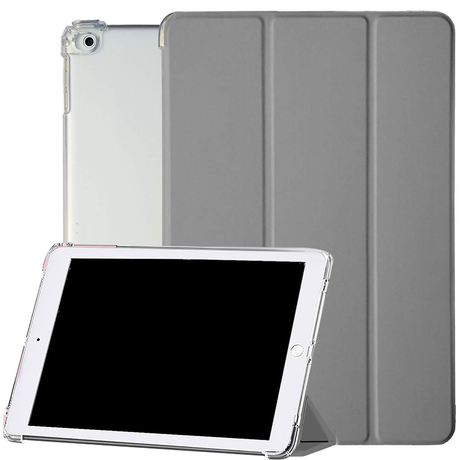 DuraSafe Cases iPad 7.9 Inch Mini 5 4 3 2 1 Gen Mini 5th 4th 3rd 2nd 1st A2133 A2124 A2126 A2125 A1538 A1550 A1599 A1600 A1489 A1490 A1491 A1432 A1454 A1455 Trifold Cover Bump up Corner - Light Gray