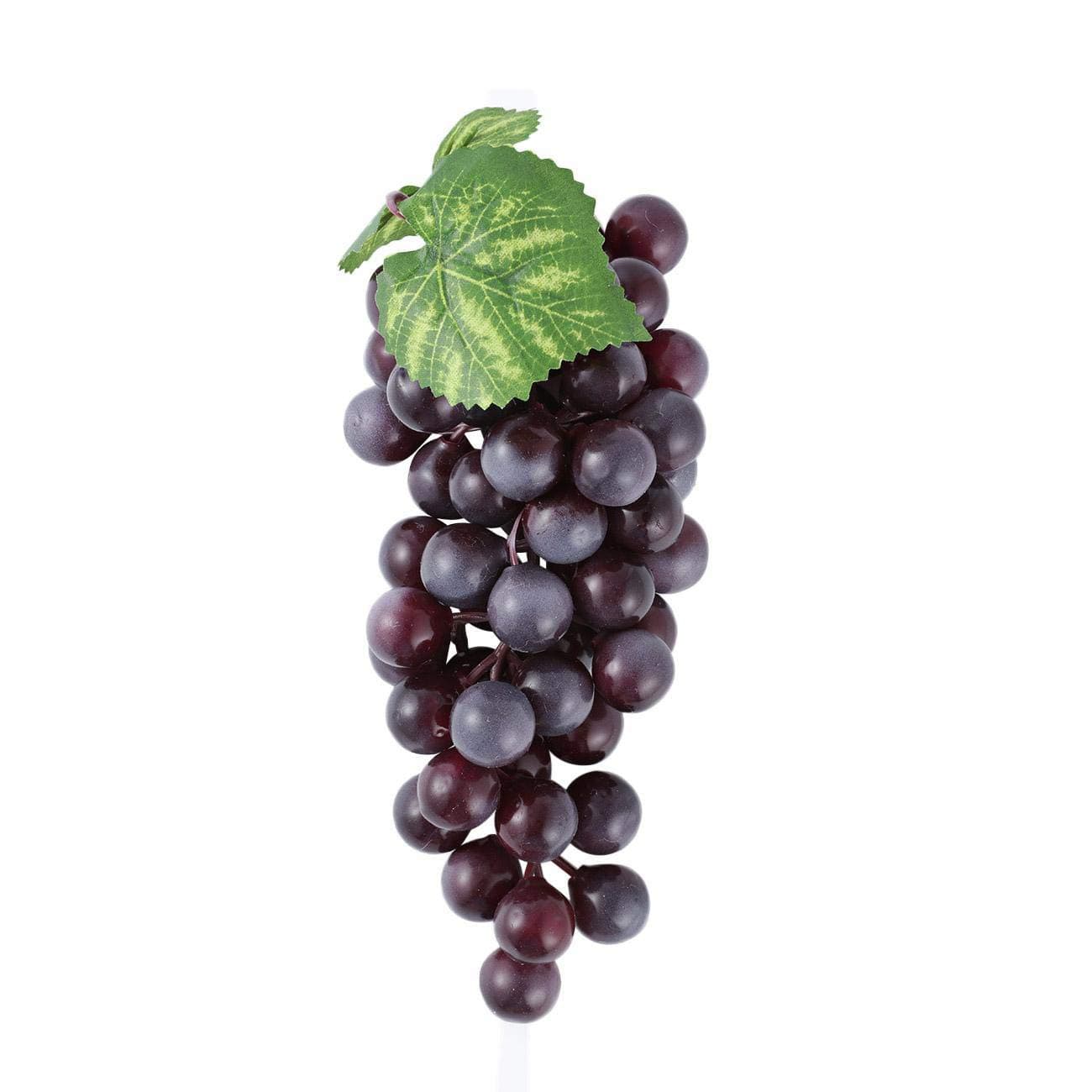 Purple Artificial High Simulation Grapes - 60pcs/Bunch, False Fruit Fake Grapes, for Kitchen Home Decor Office Photography Props