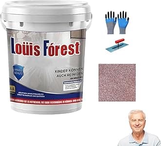 Epoxy Colored Sand Floor Paint,Louis Forest Epoxy Floor Paint,Gooti Epoxys Floors Painting Self Leveling,2025 New Waterproof,for Basement,Wood Floors,Garage,Outdoor (Yellow stone)