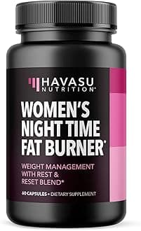 Night Time Fat Burner Weight Loss Pills for Women - The Appetite Suppressant for Late Night Cravings with Sleep Aid Melatonin | Vegetarian Friendly