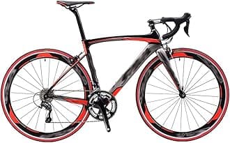LXHAHQ Bike Road Bike Carbon 700C Bicycle Carbon Road Bike with 18 Speeds Racing Road Bike Carbon Fiber Bike