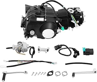 110CC Semi-Automatic Engine Engine, 7500KW Engine Motor Kit Motorcycle Parts, Manual Clutch With CDI Ignition Device, Suitable for Off-Road Motorcycle CRF50 / CRF70 / XR50 / XR70