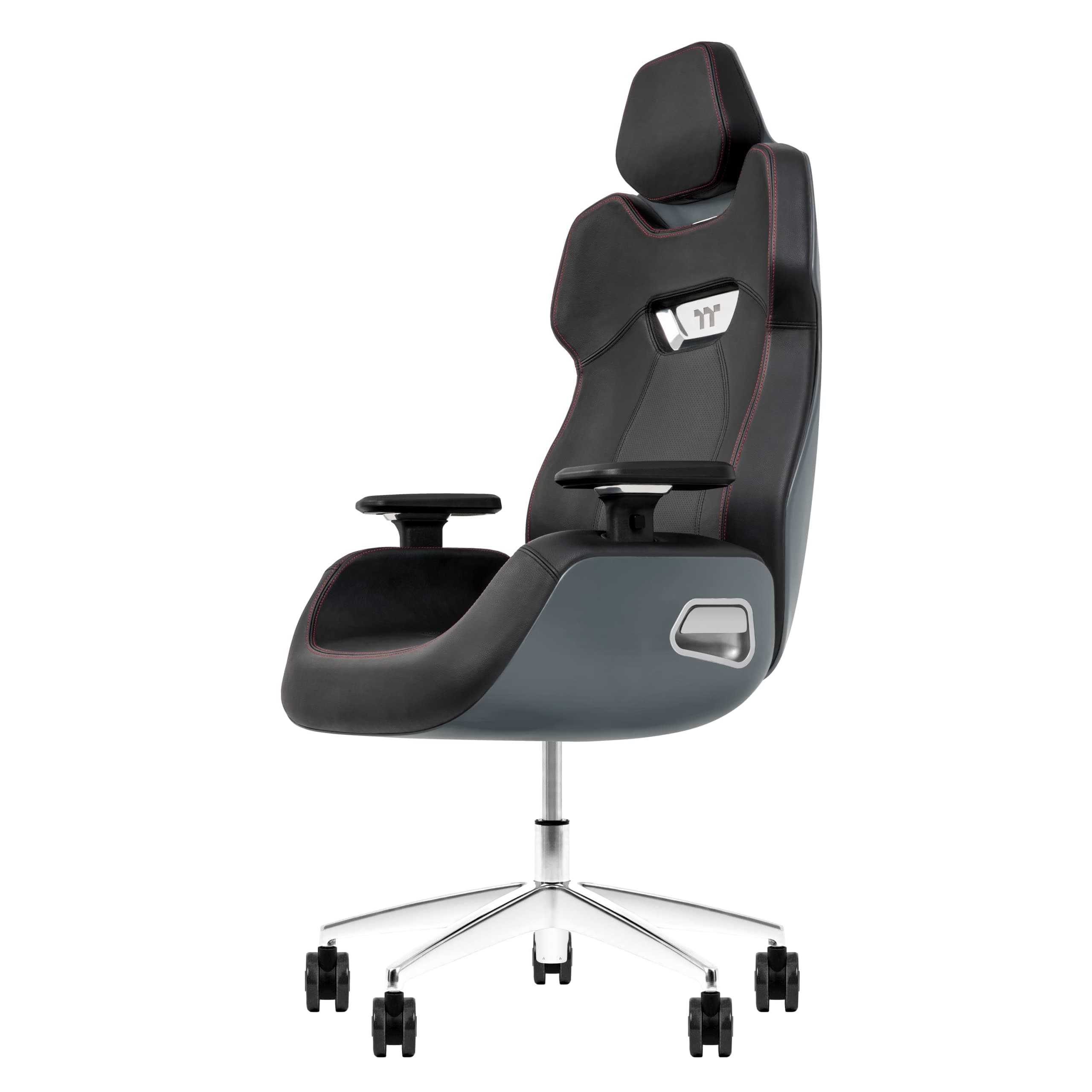 Argent E700 Real Leather Gaming Chair (Space Gray) Designed by Studio F∙A∙Porsche, GGC-ARG-BSLFDL-01 18.89D x 24.4W x 54.32H in
