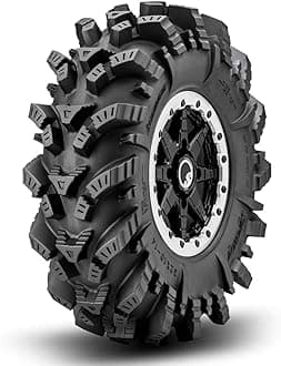 Intimidator UTV/ATV Mud Tire for RZR, X3, General, Maverick, Ranger, Rock & All Terrain UTV Mud Tire | 30x10-14 | 2" Tread Depth | 6 Ply Ratings