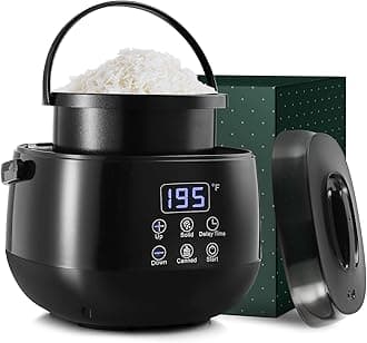 Hearth & Harbor Electric Wax Melter for Candle Making, Small 16oz Candle Wax Melting Pot, Non-Stick Candle Wax Melter for Candle Making, Candle Maker Machine - Fast, Easy, & Clean Candle Melting Pot