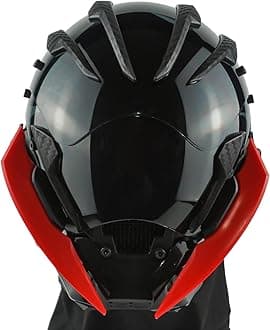 Punk Gothic Mask Helmet for Adult, Mechanical Sci-fi Gear Cosplay Costume Accessory Samurai Futuristic Helmet