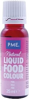 PME 100% Natural Food Colour Liquid - Pink (25ml)