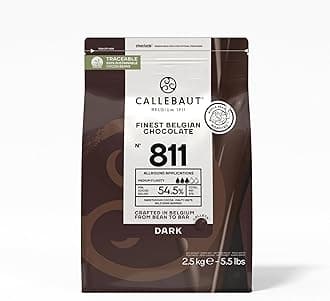 Recipe #811 Finest Belgian Dark Chocolate With 54.5% Cocoa, 5.51 Pounds