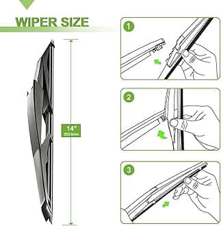 PARRATI® Windshield Wipers for Scion xB 2008-2015,22"+20" Front and 14" Rear,OEM Replacement Wiper Blades,Quiet & Streak-Free(Set of 3)