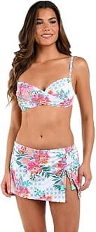 La Blanca womens Over the Shoulder Wrap Bikini Swimsuit Top