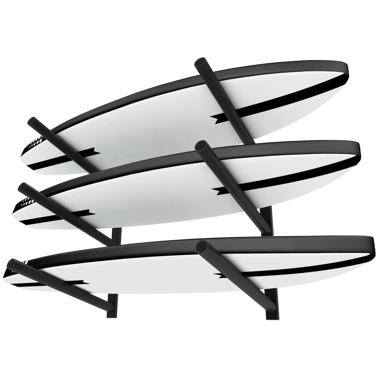 Surfboard Rack for Wall | Surfboard Wall Mount | Paddle Board Rack | Surfboard Wall Rack | Paddle Board Wall Rack | Surf board Wall Mounts | Surf Rack for Board Storage (CJ-OT2202) (3 Layers)