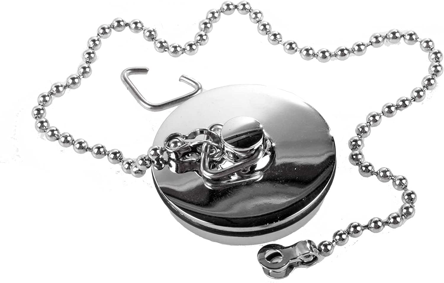Chrome Sink Plug with Chain for Hand Washing Basin 1 1/2 inch