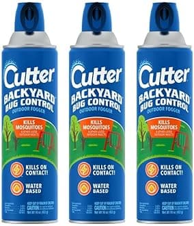 Cutter Backyard Bug Control Outdoor Fogger, Kills Mosquitoes, Fleas & Listed Ants, 16 Ounce, 3-Pack