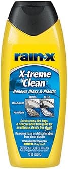 Rain-X X-treme Clean 12.8 fl oz (355 ml) 5080217W - Automotive Window Glass Oil Repeller + Clear Resin Parts for Headlights, Visors, Taillights, Etc