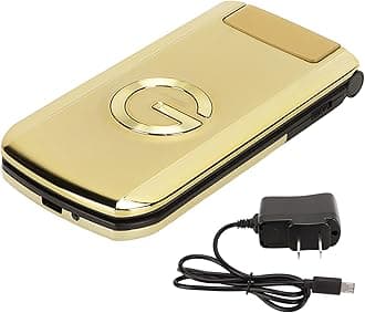 Ejoyous Flip Seniors Phone, Big Font Big Screen Loud Phone One Key Shortcut Dialing Cell Phone with Ultra Long Standby Dual Card Dual Standby G9000 Gold