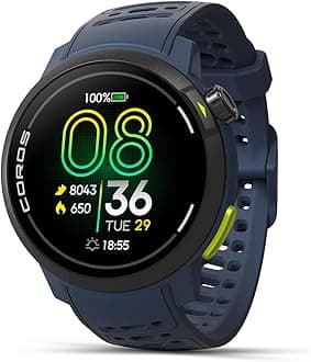 PACE Pro GPS Sport Watch, 1.3-inch AMOLED Touchscreen, Fastest in Class Processor, 20 Days Battery Life, Navigation with Global Offline Maps, Sleep Tracking, Running, Cycling, Swimming (Blue)