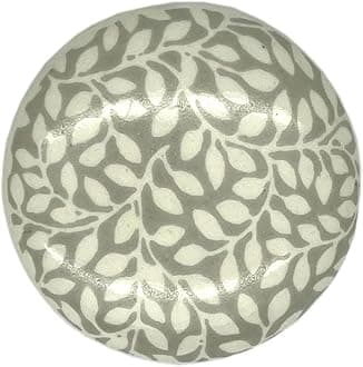 Ceramic Vintage Shabby Chic Cupboard Drawer Door Knobs Pull Handles (Grey, Pack of 4_38 mm)