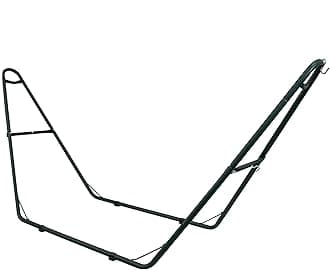 Sunnydaze Decor Universal Double Hammock Stand Only - 550-Pound Capacity - Heavy-Duty Hammock Stand for Outside - Fits 9 to 14 Foot Hammocks - Green