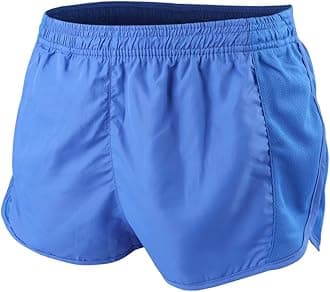 Men's Sport Running 1 Inch Elite Split Running Shorts with Side Mesh Panel Quick Dry Shorts
