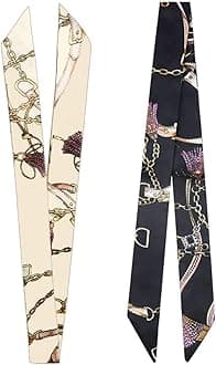 - 2/6/10Pack Scarf Bags for Women Handbag Scarfs Band Hair Neck Scarves Fashion Gifts